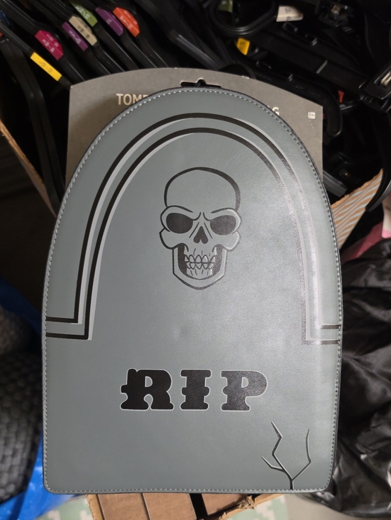 Handbags - Nwt Tombstone RIP Skull Crossbody Bag - Gray